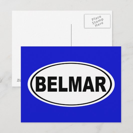 Belmar New Jersey Briefkaart (Voorkant / Achterkant)