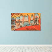 Belmar, New Jersey - Grote Letter-scènes Canvas Afdruk (Insitu (Houten vloer))