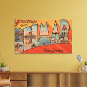 Belmar, New Jersey - Grote Letter-scènes Canvas Afdruk (Insitu (Woonkamer))