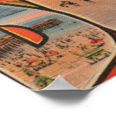 Belmar, New Jersey - Grote Letter-scènes Poster (Hoek)