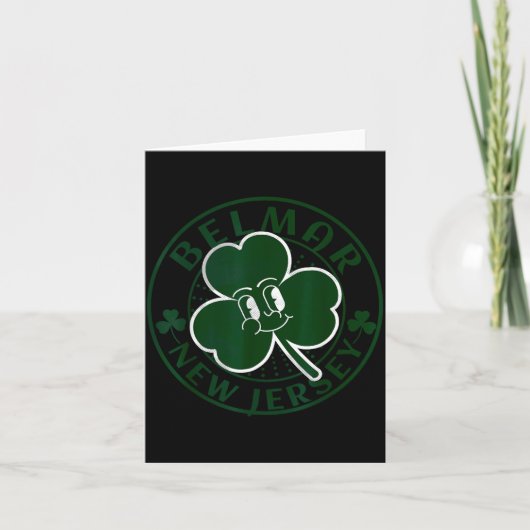 Belmar New Jersey Irish Shamrock Nj Retro Souvenir Kaart (Voorkant)