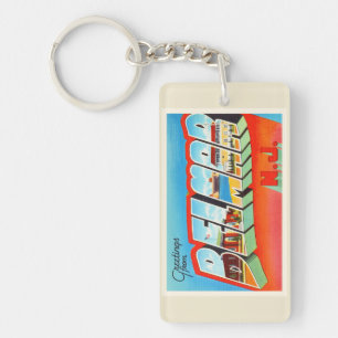 Belmar New Jersey NJ Old Vintage Travel Briefkaart Sleutelhanger