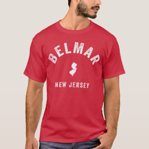 Belmar New Jersey NJ Vintage 70s Atletiek Sport D T-shirt