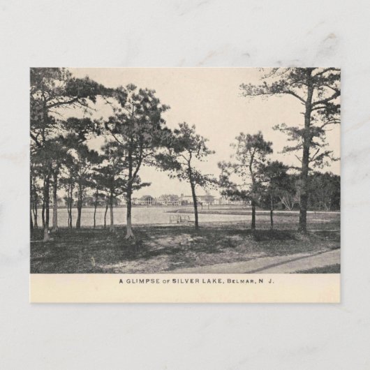 Belmar NJ, Silver Lake, 1909  stijl Briefkaart (Voorkant)