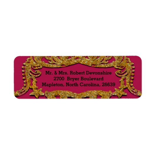 Belmont Berry Mooie Victoriaanse stijl Etiket (Voorkant)