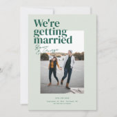 Belmont Bruiloft Save the Date Kaart (Voorkant)