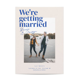 Belmont Bruiloft Save the Date Kaart