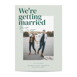 Belmont Bruiloft Save the Date Kaart