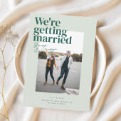 Belmont Bruiloft Save the Date Kaart