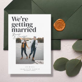 Belmont Bruiloft Save the Date Kaart