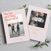 Belmont Bruiloft Save the Date Kaart