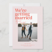 Belmont Bruiloft Save the Date Kaart (Voorkant)