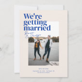 Belmont Bruiloft Save the Date Kaart (Voorkant)