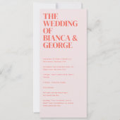 Belmont Digital Wedding Ceremony Programma (Voorkant)