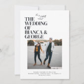 Belmont foto bruiloft kaart (Voorkant)