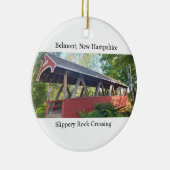 Belmont gladde rots over New Hampshire Keramisch Ornament (Rechts)