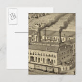 Belmont Glass Works, Bellaire, Ohio Briefkaart (Voorkant / Achterkant)