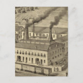 Belmont Glass Works, Bellaire, Ohio Briefkaart (Voorkant)