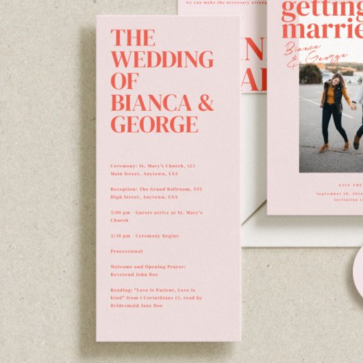 Belmont huwelijksceremonie programma