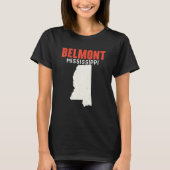 Belmont Mississippi USA State America Travel Missi T-shirt (Voorkant)