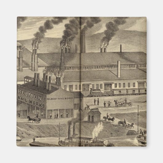 Belmont Nail Works, Wheeling Magneet (Voorkant)