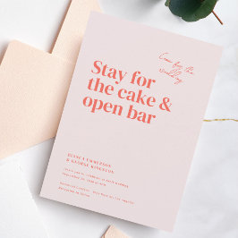 Belmont Typografie Bruiloft Kaart