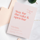 Belmont Typografie Bruiloft Kaart