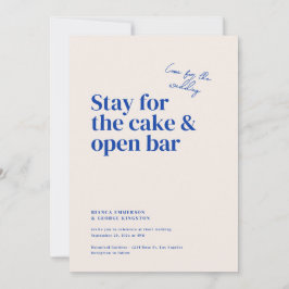 Belmont Typografie Bruiloft Kaart