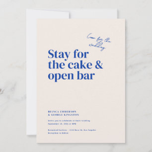 Belmont Typografie Bruiloft Kaart