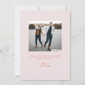 Belmont Typografie Bruiloft Kaart (Achterkant)