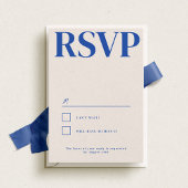 Belmont Typografie Bruiloft RSVP Kaartje