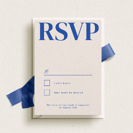 Belmont Typografie Bruiloft RSVP Kaartje