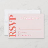 Belmont Typografie Bruiloft RSVP Kaartje (Voorkant)