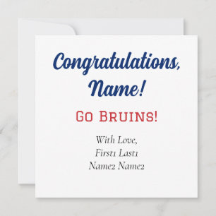 Belmont University gepersonaliseerde cadeau Label  Feestdagenkaart