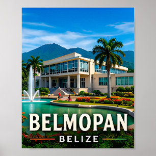 Belmopan Tropische Tuinen en Belizaanse Schoonheid Poster