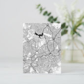 Belo Horizonte Brazil Map Briefkaart (Staand voorkant)