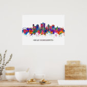 Belo Horizonte Brazilië Skyline Poster (Keuken)