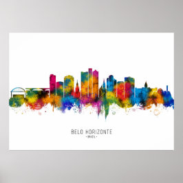 Belo Horizonte Brazilië Skyline Poster
