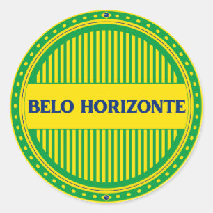 Belo Horizonte City Pride – Braziliaanse identitei Ronde Sticker