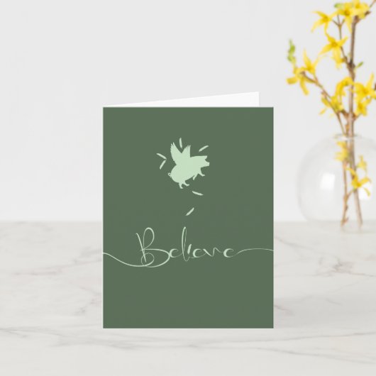 Beloevende varken kaart (Gele Bloem)