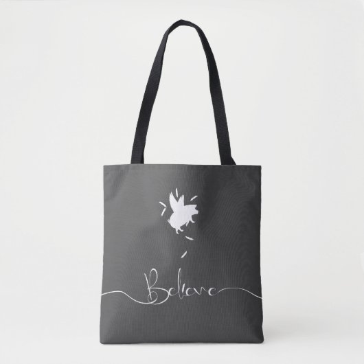 Beloevende varken tote bag (Voorkant)