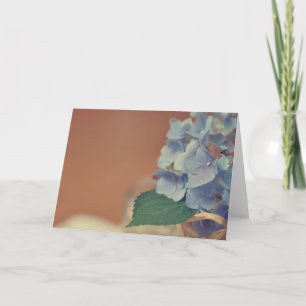 Belofte 11 Blauwe Hortensia Fotografie Blanco Kaart