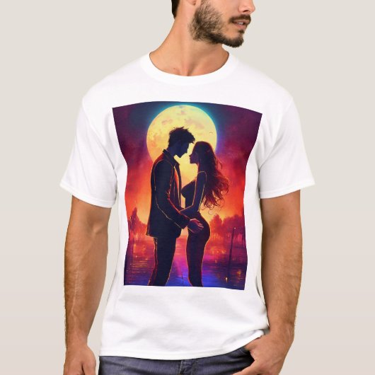 Belofte in het maanlicht. t-shirt (Voorkant)