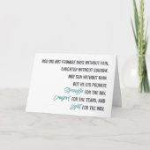 Belofte van kracht, troost en licht kaart (Voorkant)