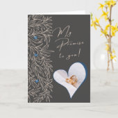 "Belofte van Liefde" Bruiloft Kaart (Gele Bloem)