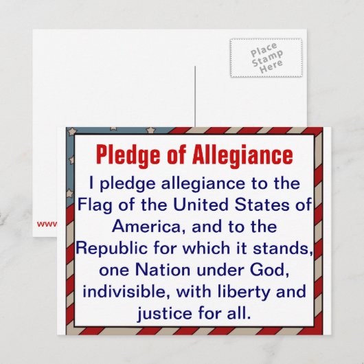 Belofte van trouw briefkaart (Voorkant / Achterkant)