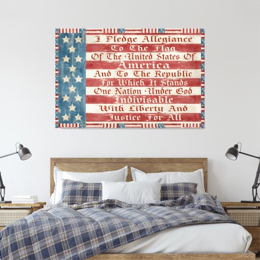 belofte van trouw canvas afdruk (Insitu (Slaapkamer))