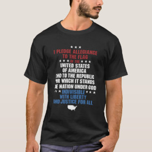Belofte van trouw VS Verenigde Staten Amerika Pat T-shirt