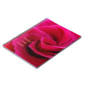 Beloften Doelen Dromen Notebook Roze Roos Bloem Notitieboek (Linkerzijde)
