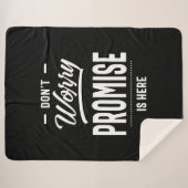 Beloften Gepersonaliseerde naam Birthday Gift Sherpa Deken (Voorkant (horizontaal))